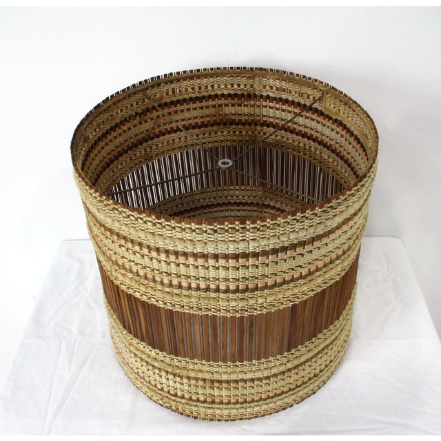 Maria Kipp Maria Kipp Mid Century Woven Lamp Shade For Sale - Image 4 of 10