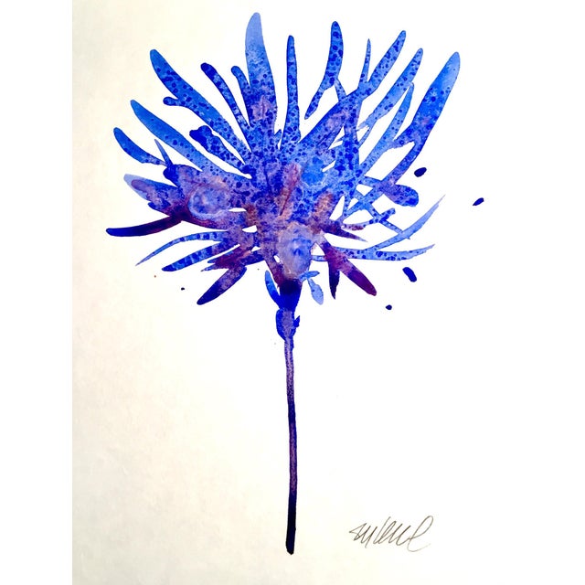 'Violet Petals' Watercolor Painting Chairish