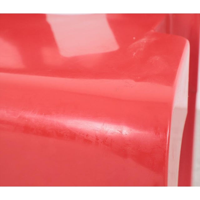 Vintage Universal Chairs in Red by Joe Colombo for Kartell, 1960s, Set of 2 For Sale - Image 11 of 15