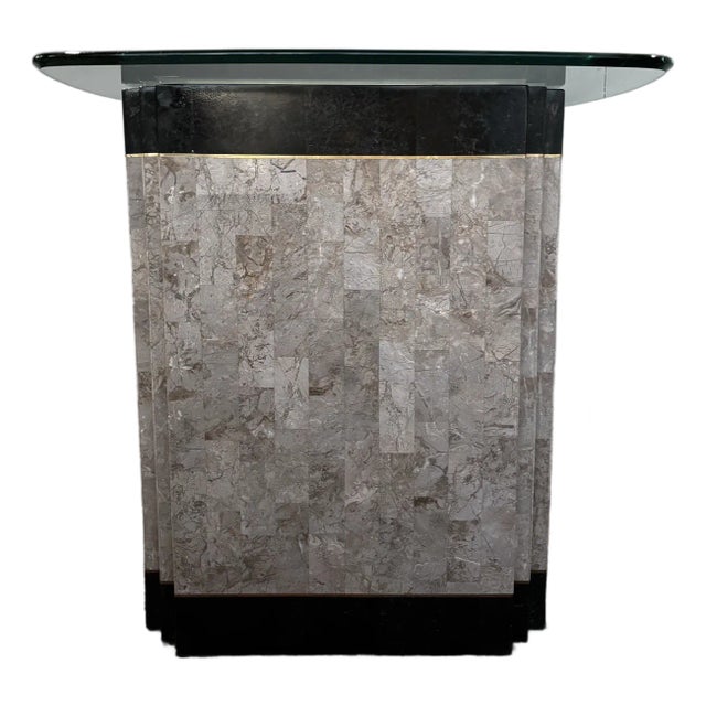 Tessellated Stone Side Table For Sale
