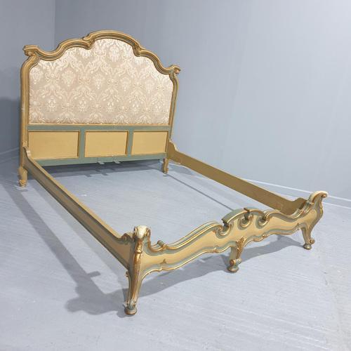Gold Outstanding French King Size Bed For Sale - Image 8 of 15