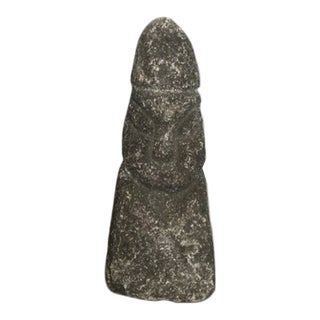 Antique Chinese Carved Stone Figural Effigy Sculpture For Sale