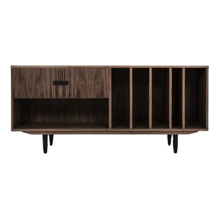 Danish Design Walnut Bookcase For Sale