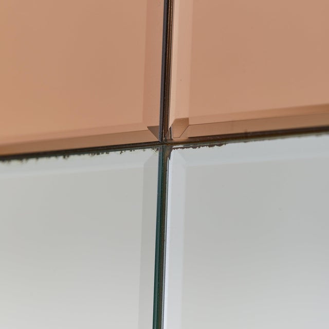Italian Rose Gold Paneled Floor-Length Mirror, 1970s For Sale In Chicago - Image 6 of 10