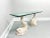 Coastal 1980's Dolphin Shaped Painted Resin Beveled Glass Top Console Sofa Table For Sale - Image 3 of 11