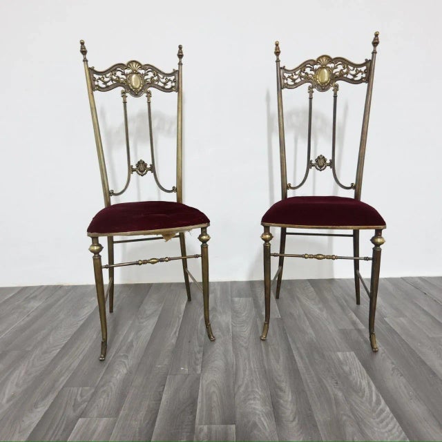 Mid-Century Modern Mid-Century Chairs in the style of Pier Luigi Colli, 1950s, Set of 2 For Sale - Image 3 of 15