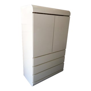 Art Deco Revival Armoire Cabinet For Sale