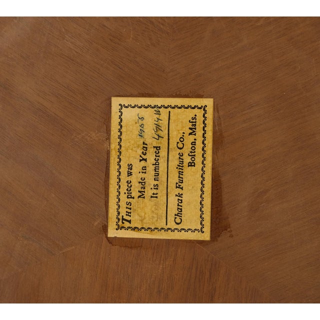 Charak Furniture Company Charak Neoclassical Biedermeier Style c1940s Center Lamp Table Stand Gueridon For Sale - Image 4 of 12