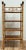 Vintage Scorched Bamboo Four Tier Bookshelf For Sale - Image 4 of 10