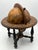 Mid 20th Century Vintage Italian Zodiac Desk Globe on Dark Wood Stand For Sale - Image 5 of 15