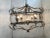 Chandelier in silver + argilla metal big and impressive wrought iron Florentine art made in Italy L100 x50 H 80 cm = 39.7"...