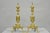 Antique French Empire Style Brass Paw Foot Column Cast Iron Andirons - A Pair For Sale - Image 12 of 12