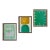 2025 Contemporary Summer Green Gallery Wall Collection of Paintings on Canvas by r.k. Red - Set of 3 For Sale