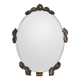 Silver Table Mirror, 1890s For Sale