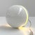 Metal White Sphera Table Lamp by Andrea Modica for Lumess, 1970s For Sale - Image 7 of 9