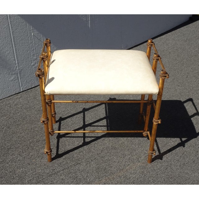 Gorgeous Bench in Good Vintage Condition. Solid and Firm. Wear is usual for its age. Please study the photos and ask...