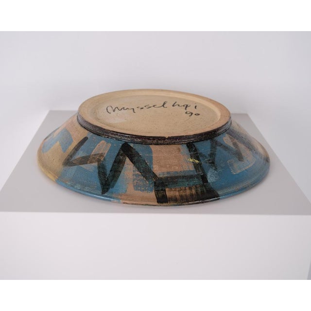 Ceramic Dish with Motif of Mysselhøj by Per Weiss, 1990 For Sale - Image 13 of 15