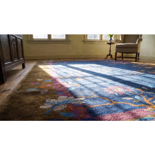 1920s Chinese Art Deco Carpet ( 7' 10" x 9' 6" - 238 x 290 cm ) For Sale - Image 11 of 12