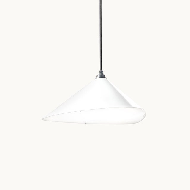 Emily II Pendant Light in White Semi-Matte by Daniel Becker for Moss Objects For Sale - Image 4 of 6