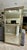 French French Directoire Style Brushed Steel and Brass Wall Mirror Star Accents For Sale - Image 3 of 18