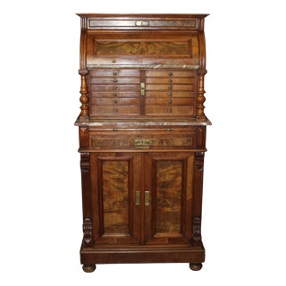 Late 19th Century Dentists Cabinet in Walnut, 1890s For Sale