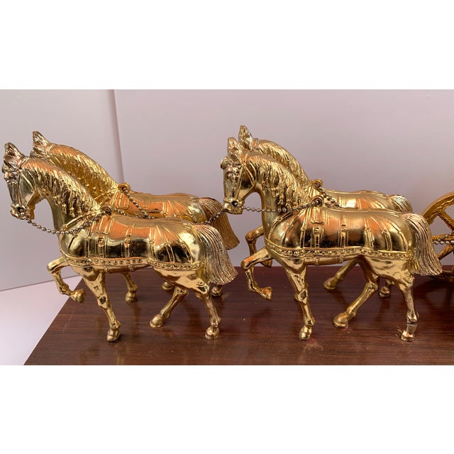 1940's United Clock Corp Model 640 Royal Horse and Carriage Electric