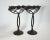 German Hugo Berger Goberg Attr. Arts & Crafts Black Iron Candelabra Pair For Sale - Image 4 of 11