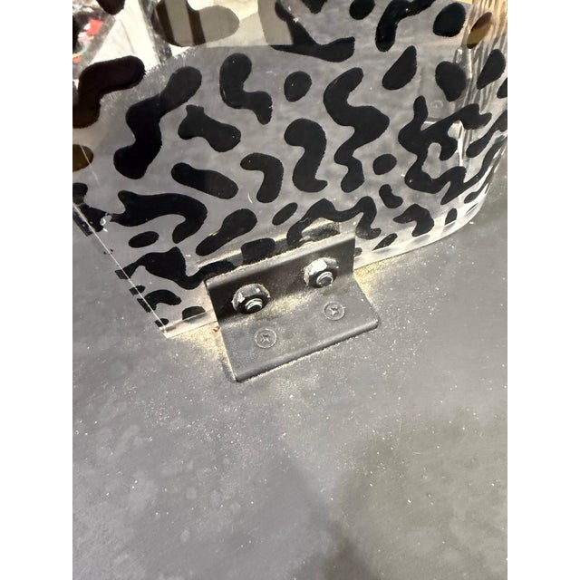Plastic 1970s Original Large Leopard Pattern Lucite 'Torso' Sculpture 34” Rare For Sale - Image 7 of 7