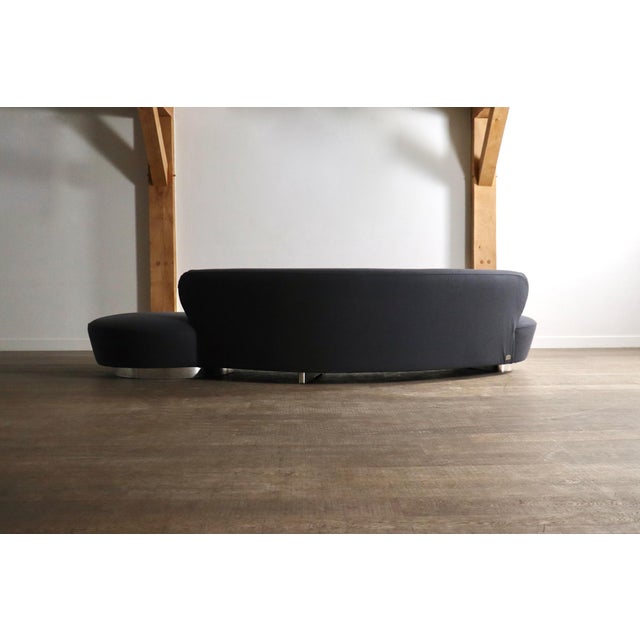 Vintage Serpentine Sofa in Velvet by Vladimir Kagan, 1999 For Sale - Image 11 of 17