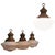 Glass Industrial Glass Ceiling Lights, 1930s, Set of 4 For Sale - Image 7 of 7