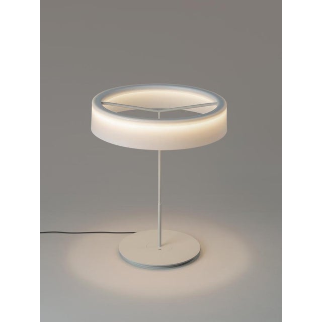 Large white sin table lamp with shade i by antoni arola dimensions: d 48 x h 58 cm materials: metal. Lampshade: white opal...