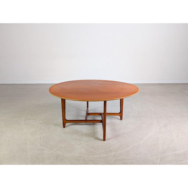We are offering a beautiful and extremely rare teak coffee table from the Danish manufacturer Heltborg Mobler, dating from...