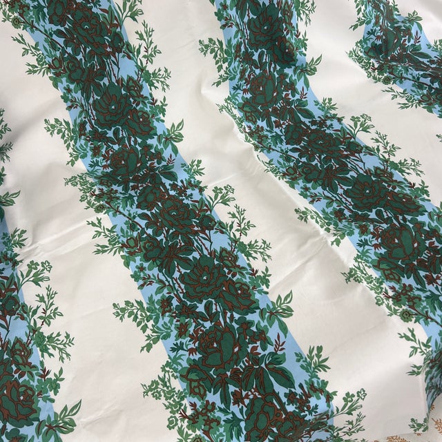 2020s Madeline Castaing Brunschwig & Fils Rayure Fleurie Cotton Fabric - 2 Yards For Sale - Image 5 of 5