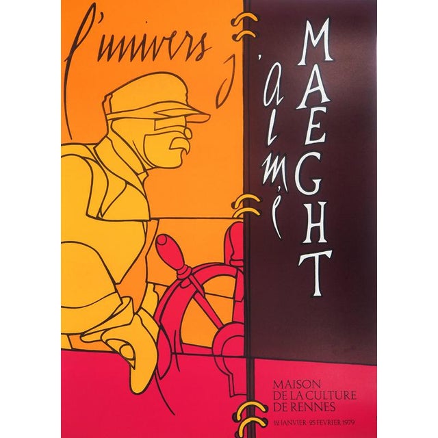 Valerio Adami, L'univers d'Aimé Maeght, Lithograph For Sale - Image 5 of 5