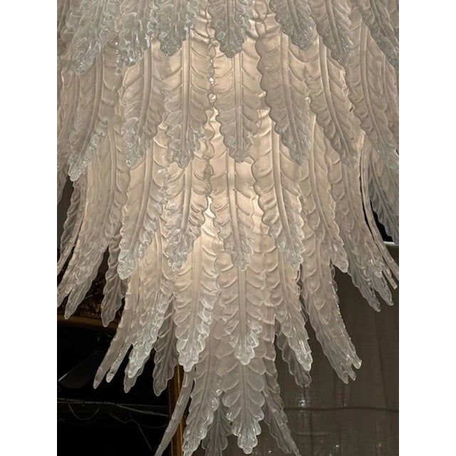 2000 - 2009 Large Scale Murano Waterfall Chandelier For Sale - Image 5 of 7