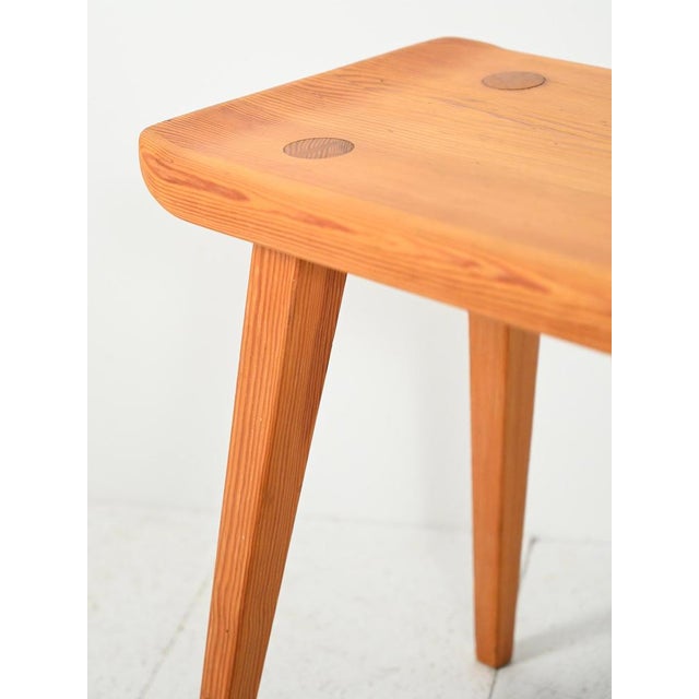 Carl Malmsten Vintage Swedish Visingsö Stool from Carl Malmsten, 1960s For Sale - Image 4 of 8