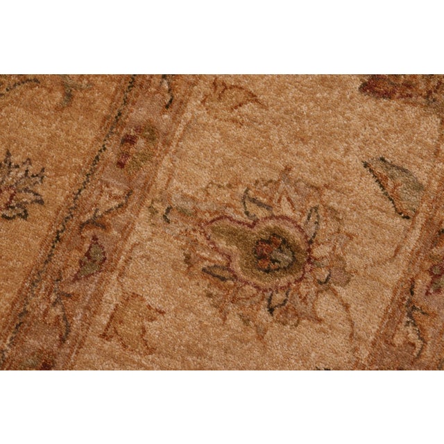 Beige Classic Ziegler Gold Beige Hand-Knotted Wool Rug - 7'10'' X 10'3'' For Sale - Image 8 of 8
