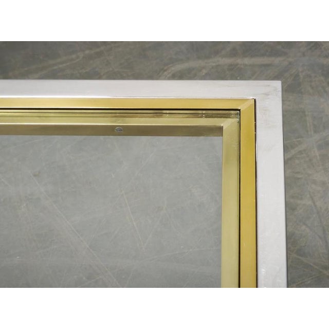 Italian Chrome, Brass and Glass Nesting Tables, 1970s, Set of 3 For Sale - Image 9 of 18