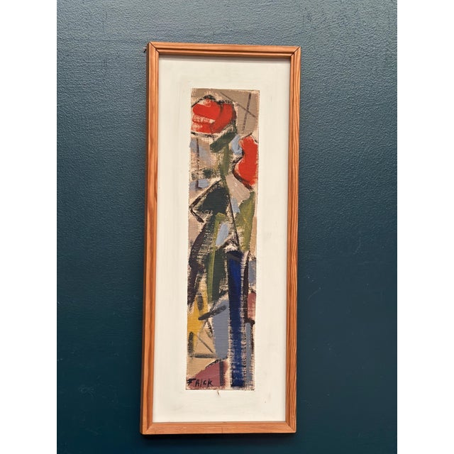 Gösta Falck, Blossoms, 1960s, Oil Painting on Panel, Framed For Sale - Image 5 of 11