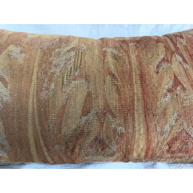 17th Century 17th Century Brussels Landscape Tapestry Decorative Pillow For Sale - Image 5 of 7