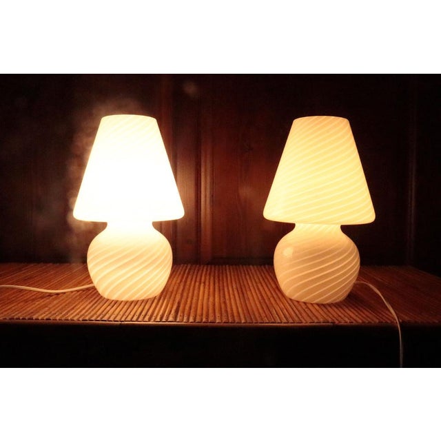 2000 - 2009 Murano Glass Lamps, Italy, Set of 2 For Sale - Image 5 of 8
