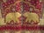 19th Century 19th Century Silver and Gold Indian Embroidery Tapestry With Two Elephants For Sale - Image 5 of 13