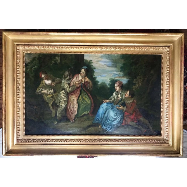 18th Century Figurative French Rococo Oil Painting After Francois Boucher, Framed For Sale - Image 12 of 12