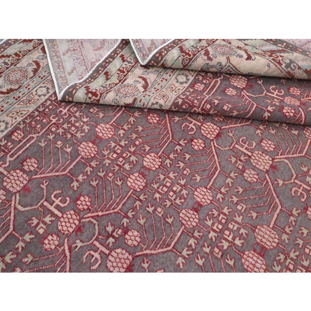 Galerie Shabab Collection Early 20th Century Handmade East Turkestan Khotan Room Size Carpet For Sale - Image 10 of 10
