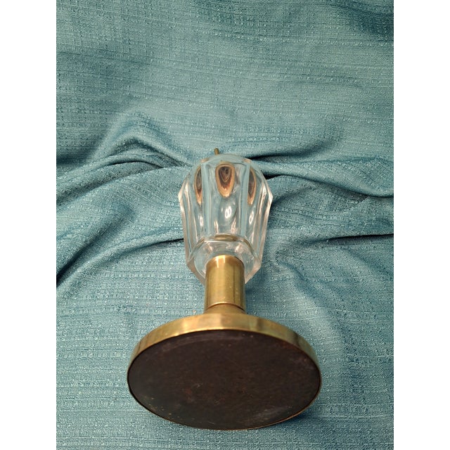Rare Mid 19th Century Eapg Flute Pattern Camphene Fluid Burner Lamp Weighted Bronze Base For Sale In Boston - Image 6 of 11