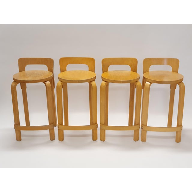 K65 Stools by Alvar Aalto for Artek, 1960s, Set of 4 For Sale - Image 16 of 16