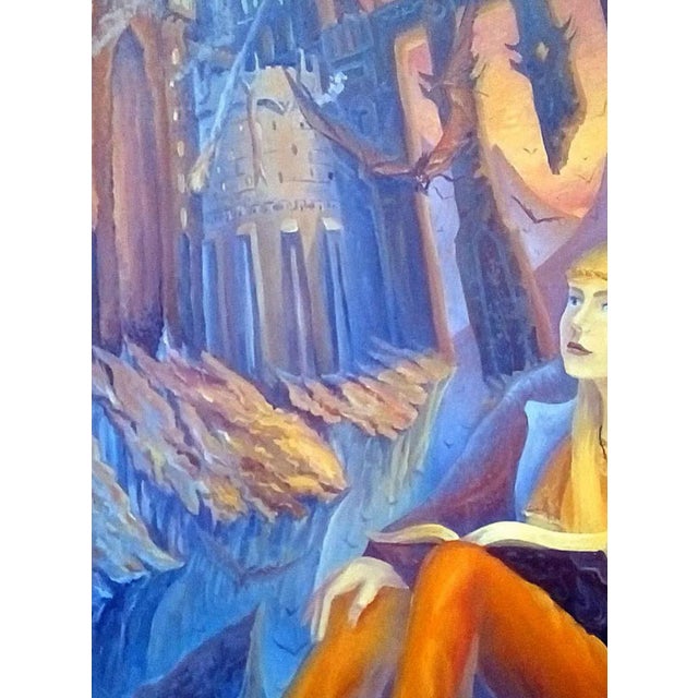 Abstract Avant-Garde Oil Painting, Ukrainian Soviet Art 93-68 For Sale - Image 4 of 6