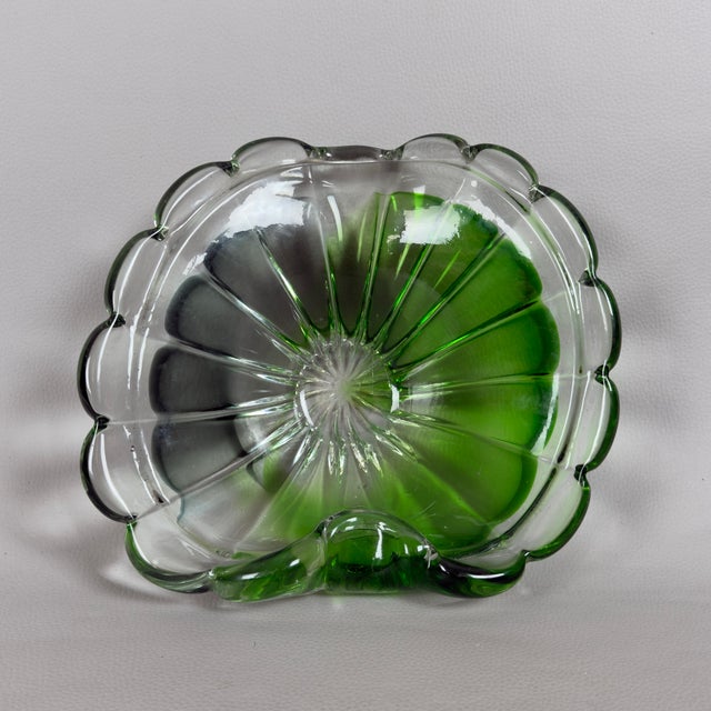 Vintage Centerpiece in Green Murano Glass, 1970s For Sale - Image 6 of 11
