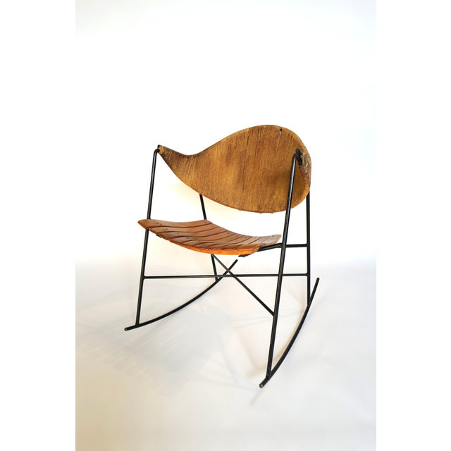 Black 1950 Rocking Chair by Arthur Umanoff For Sale - Image 8 of 12