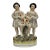 Late 19th Century Ceramic Staffordshire Twins With Lambs For Sale